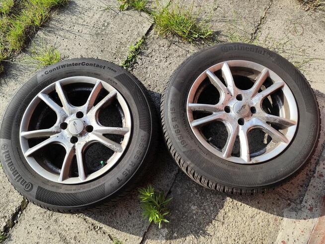 Sprzedam komplet felg i opon zimowych continental 195/65 R15