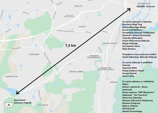 Apartament Mieszkanie Gdańsk na Święta Sylwestra, Ferie Zimo