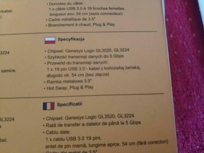 Panel Przedni Delock czytnik kart USB3.0 do Komputera PC