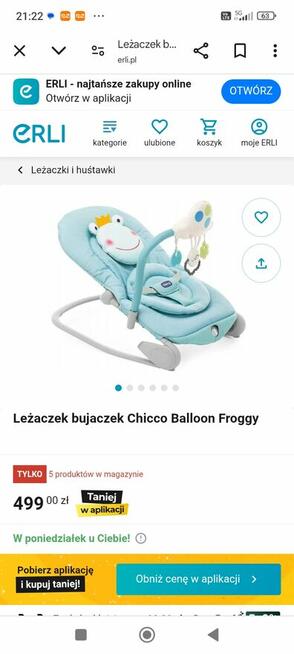 Leżako - bujak chicco