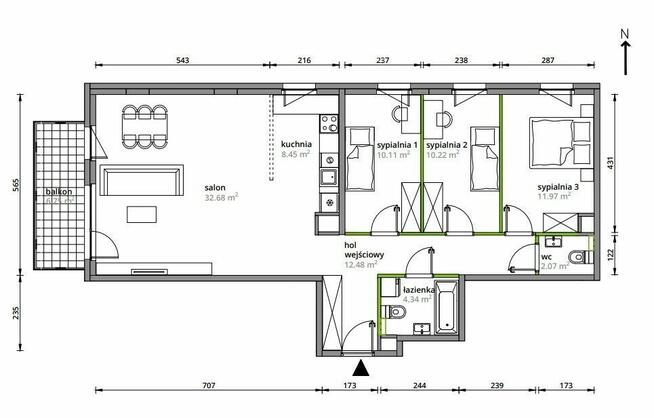 M4 | Idealny układ | Komfortowe | Cisza i relaks