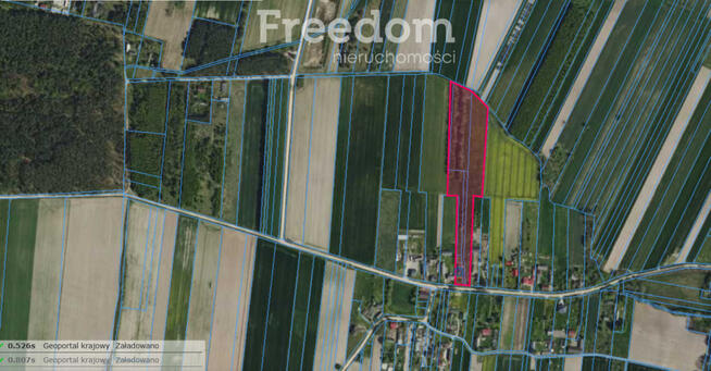 Dom z działkami rolnymi.