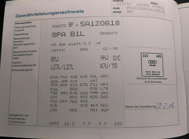 A3 8P Sportback, Quattro, DSG, Serwisowany