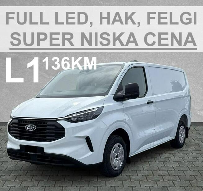 Ford Transit Custom L1 136KM Full Led Hak Zabudowa paki  Super Cena  1582zł