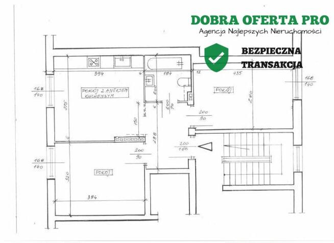 Przestronne 2 pokojowe mieszkanie Wrzeszcz