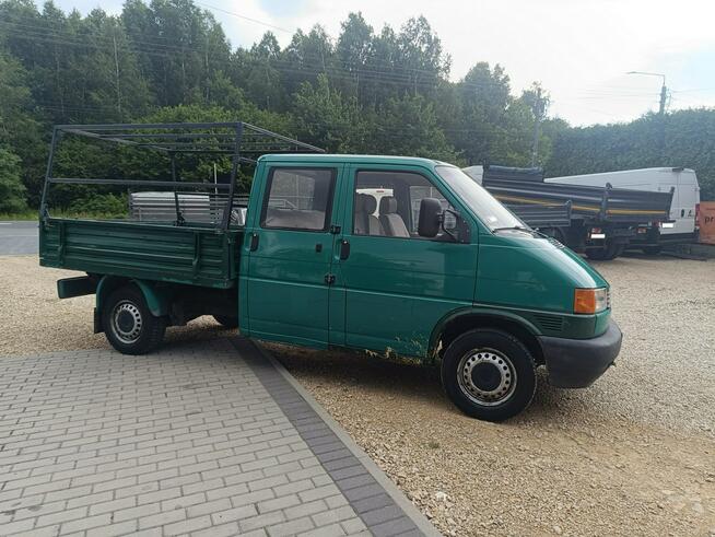Volkswagen transporter t4 T4 doka 6 osób, skrzynia +stelaż