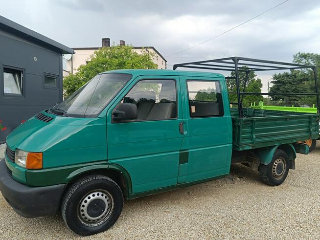 Volkswagen transporter t4 T4 doka 6 osób, skrzynia +stelaż
