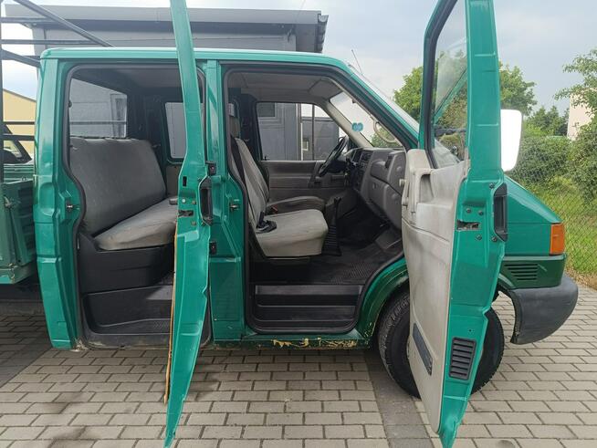 Volkswagen transporter t4 T4 doka 6 osób, skrzynia +stelaż