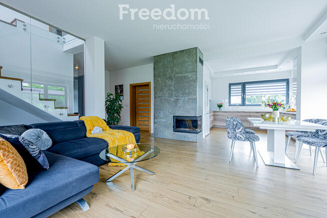 Nowoczesny dom, styl stodoła, 900 m² działki