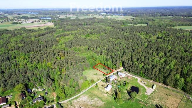 Działka 3000 m² z lasem i mediami – Wilczany