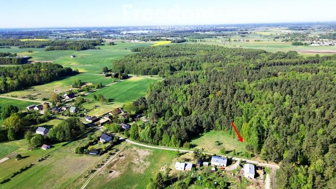 Działka 3000 m² z lasem i mediami – Wilczany