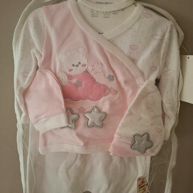 Zestaw dla niemowlaka 62–68 cm | Miniborn | Pudrowy róż | No