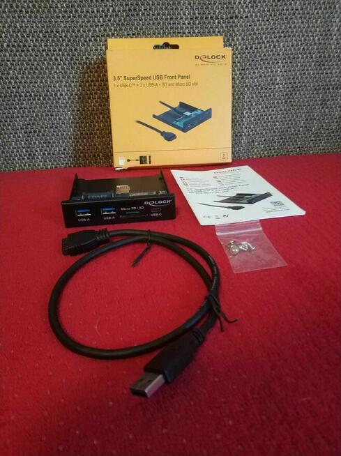 Panel Przedni Delock czytnik kart USB3.0 do Komputera PC