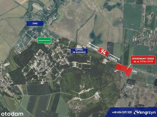 2 atrakcyjne działki przemysłowe przy drodze krajowej 94