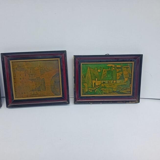 Obrazy obrazy malowane 4 szt