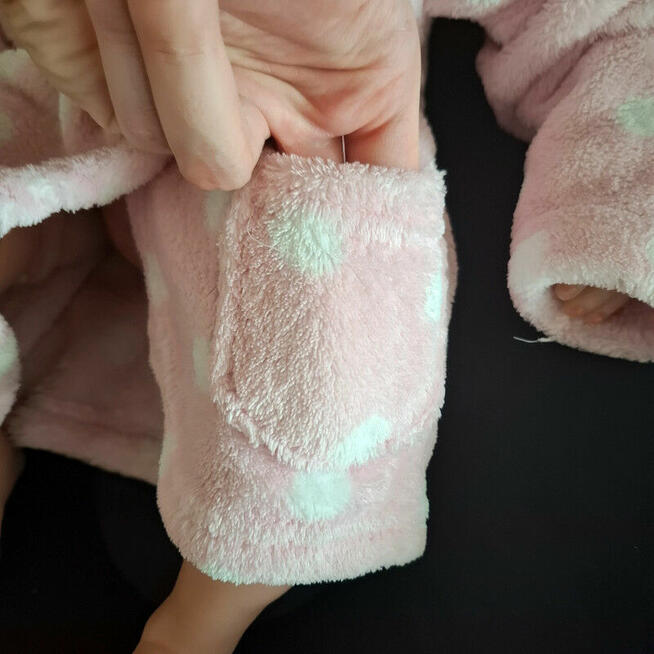 Szlafrok kąpielowy niemowlęcy George 56–62 cm – pudrowy róż,