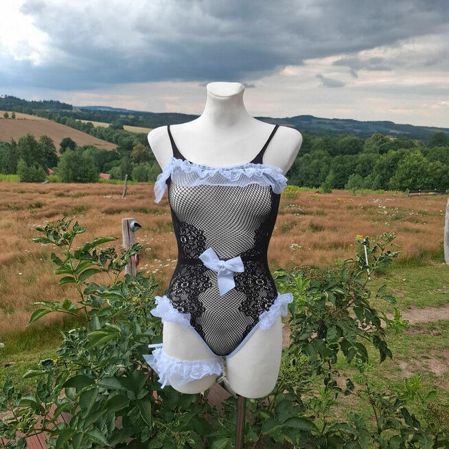 Seksowne body erotyczne z koronką – uniwersalny rozmiar S/M/