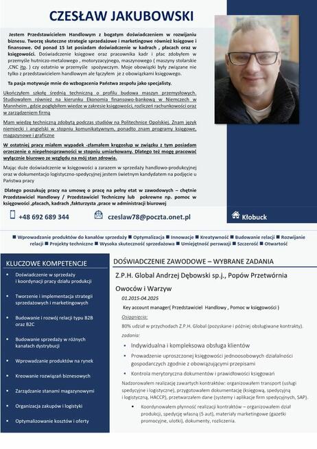 KSIĘGOWY Poszukuję pracy w biurze podatkowym ksiegowy
