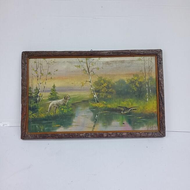 Pejzaż na Płótnie Pies i Natura