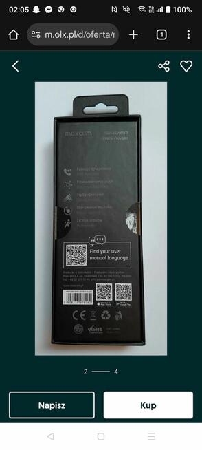 smartch watch maxcom watch fw26 ox