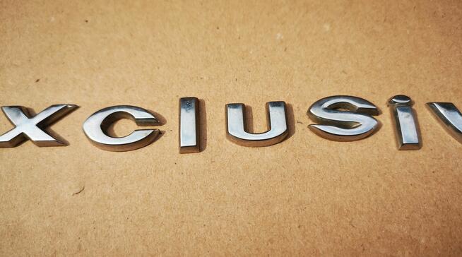 Citroen C8 logo emblemat EXCLUSIVE drzwi przednie 8665V9