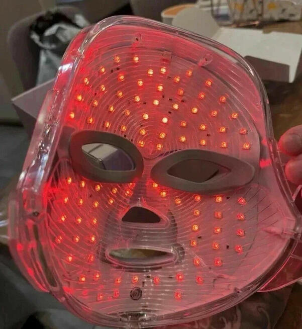 Maska LED do terapii światłem | 7 trybów | Piękna skóra w 15