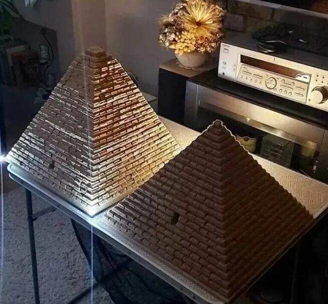 Piramidy 3D - modele / różne opcje, wymiary/