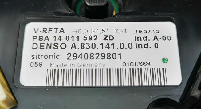 Peugeot 807 Citroen C8 lift panel klimatyzacji 14011592ZD