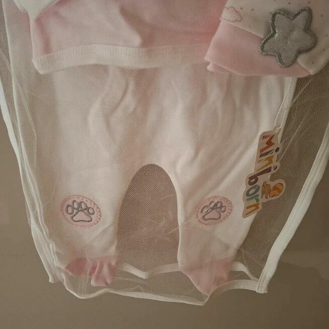 Zestaw dla niemowlaka 62–68 cm | Miniborn | Pudrowy róż | No