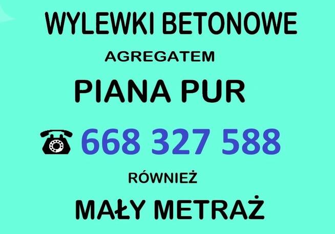 Wylewki maszynowe agregatem mixokret betonowe Łódź