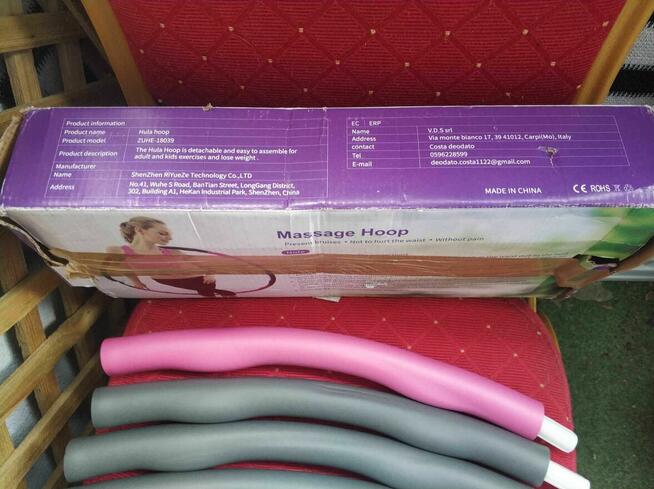 Koło Hula hop z obciążenie do ćwiczeń fitness Kółko składane
