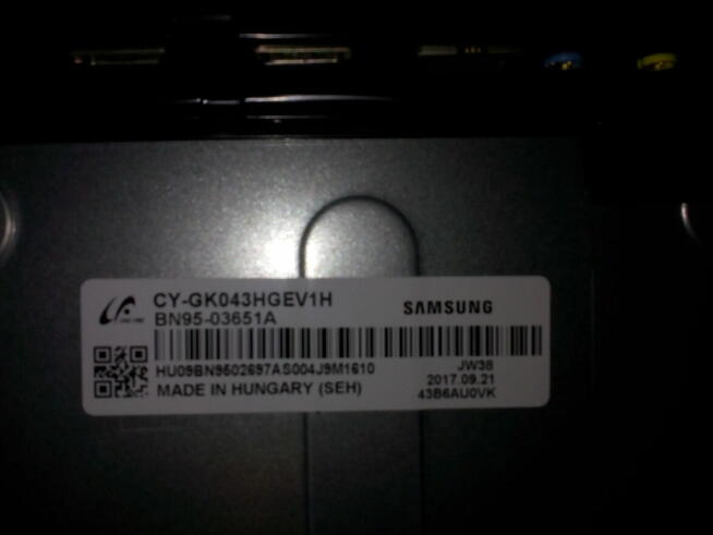 Samsung UE43MU6102K - płyta główna BN94-12007Y