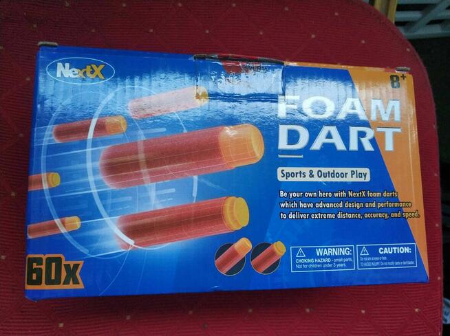 Piankowe strzałki lotki NextX Nerf Pistolet Dart X Blaster