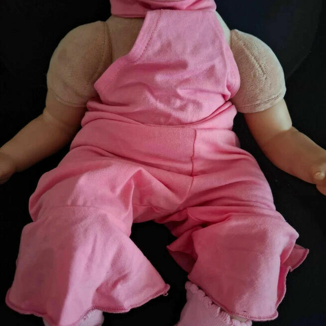 Różowy kombinezon + opaska | Uroczy look 3-6m