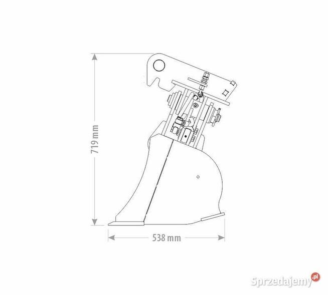 ŁYŻKA SKARPOWA HYDRAULICZNA DUO 2,6 - 3,5 T