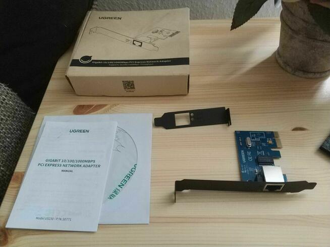 Karta Sieciowa PCI Express Gigabit Ethernet UGREEN RJ45 LAN
