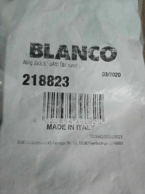 Syfon do zlewozmywaka 2komorowego zlewu zestaw odpływowy