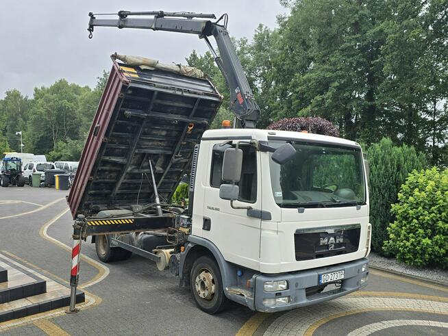 MAN TGL 10.180 / Wywrotka MEILLER + HDS Hiab 077