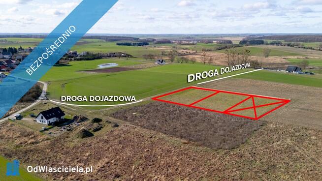 Działka na wzniesieniu z widokiem przy lecie 15 min od Szczecina
