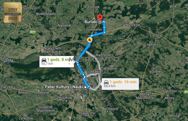 Działka rekreacyjna Burlaki gm. Zatory,