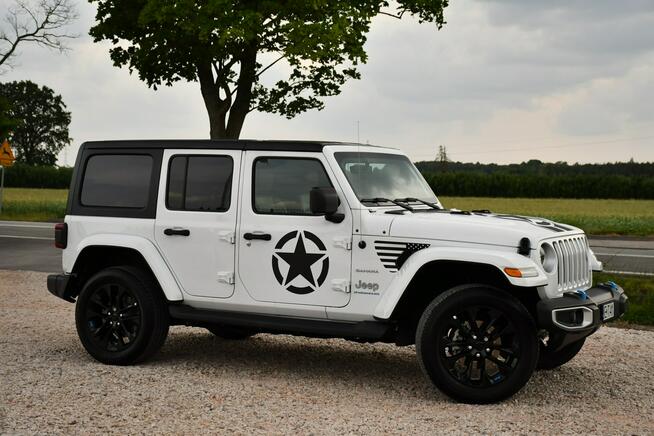 Jeep Wrangler 2.0T#380KM#Hybryda#SAHARA#Ledy#Skóry#Climatr#Navi#Kamera#Full#Gwarancj