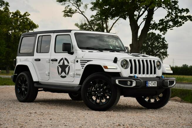 Jeep Wrangler 2.0T#380KM#Hybryda#SAHARA#Ledy#Skóry#Climatr#Navi#Kamera#Full#Gwarancj