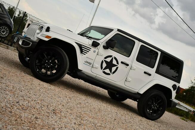 Jeep Wrangler 2.0T#380KM#Hybryda#SAHARA#Ledy#Skóry#Climatr#Navi#Kamera#Full#Gwarancj