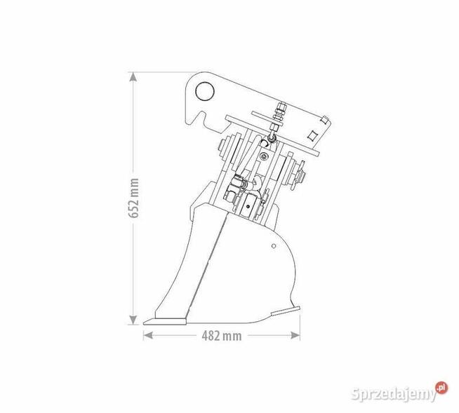 ŁYŻKA SKARPOWA HYDRAULICZNA DUO 1,9 - 2,6 T