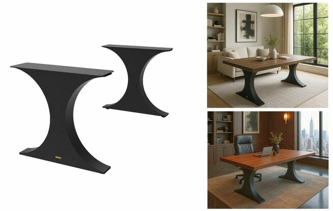 Nogi do stołu 3D blat pająk rama biurka stolik glamour noga