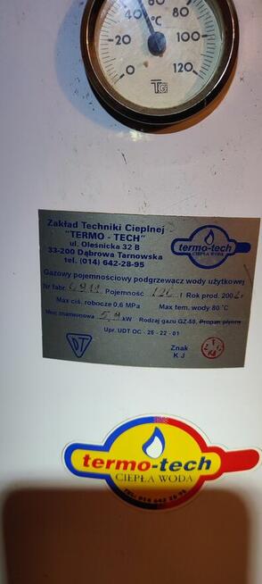 Gazowy podgrzewacz wody nierdzewny