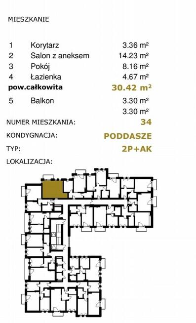 Mieszkanie Stan Deweloperski 2 pokoje