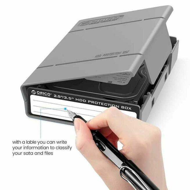 Pudełko ochronne na dysk twardy HDD 3,5 cala Obudowa Osłona