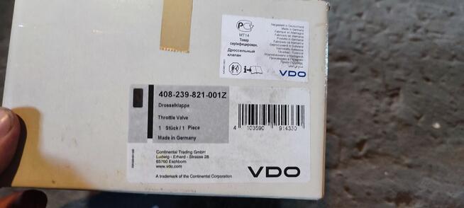 Korpus przepustnicy VDO PEUGEOT 408-239-821-001Z