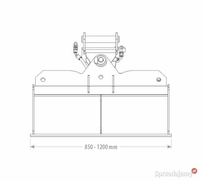 ŁYŻKA SKARPOWA HYDRAULICZNA DUO 1,9 - 2,6 T